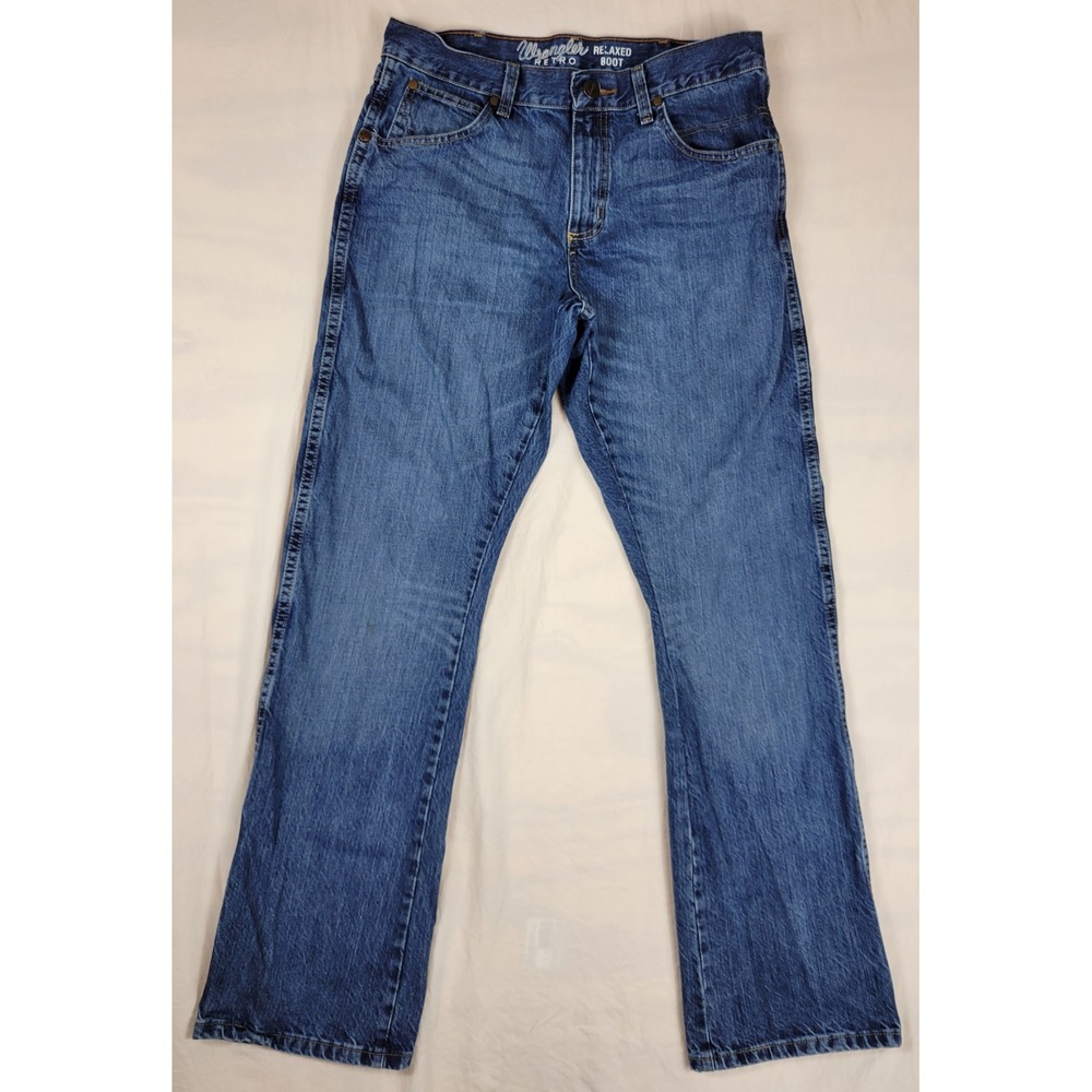 Wrangler Retro Relaxed Boot Cut Jeans Mens 32x32 Blue Denim 10WRT20TB